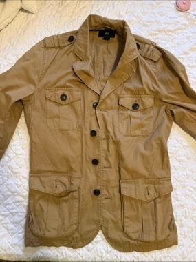 H&M Men's Khaki Military Field Jacket